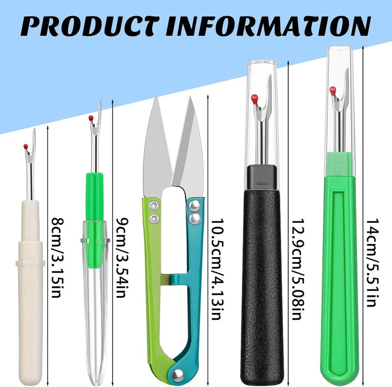ZMAAGG Seam Rippers for Sewing, 2 Big and 2 Small Stitch Remover Tools, Thread Ripper with Thread Snips for Sewing and DIY Craft - Image 2